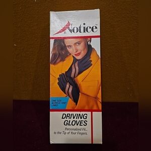Vintage Notice Driving Gloves